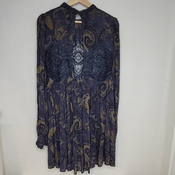 Free People Boho long sleeves flowy mini dress - Picture 1 of 4